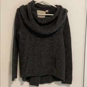 Anthropologie Women’s Cowl Neck Sweater XS Grey 🌸
